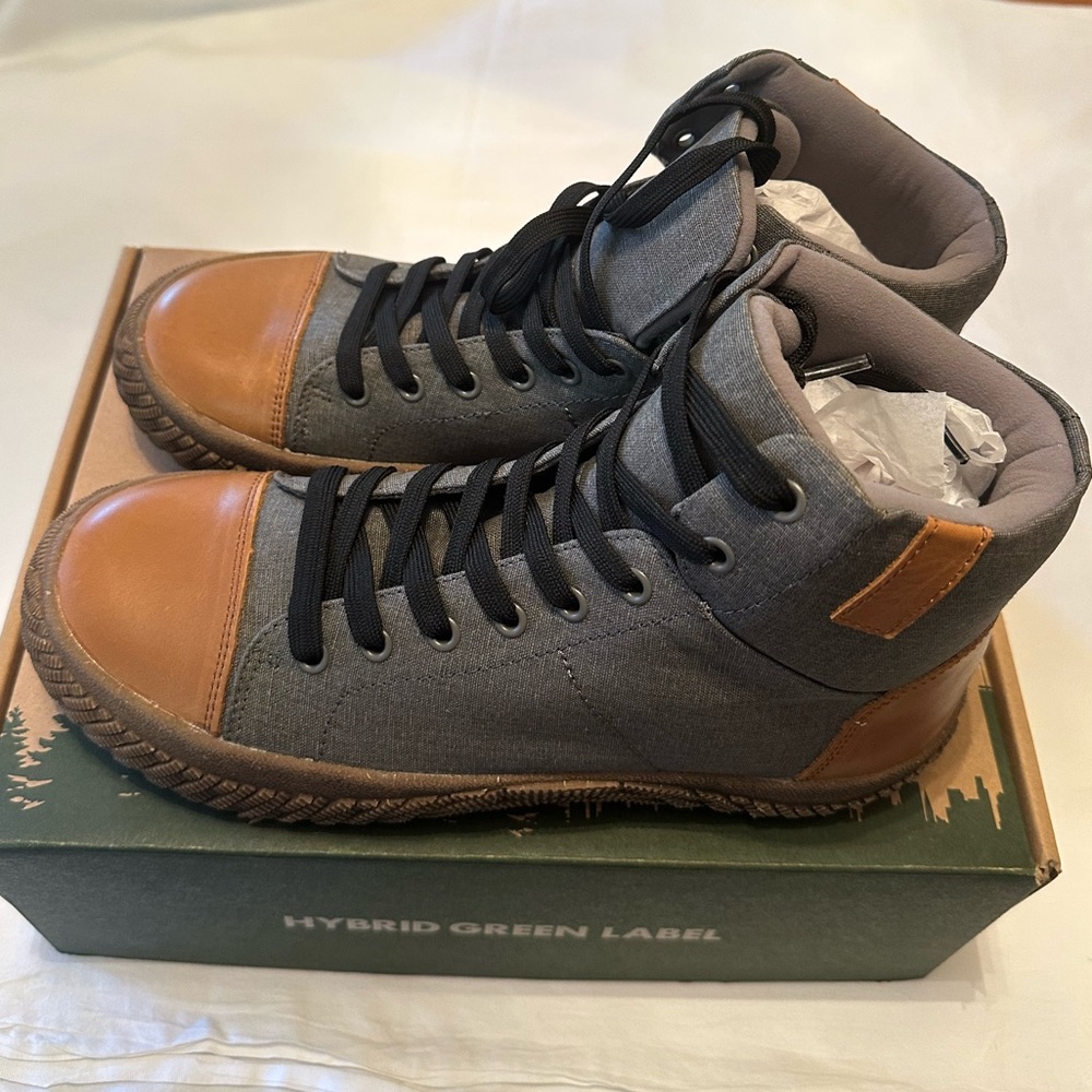 NWB Hybrid Green Label Men’s The Wolsey2.0 High Top Sneaker Size 9. - Picture 8 of 15